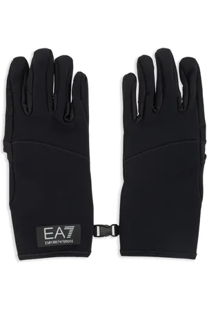 EA7 Logo-print gloves