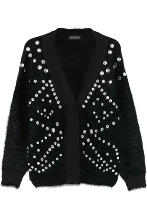 LOULOU Crystal-embellished cardigan