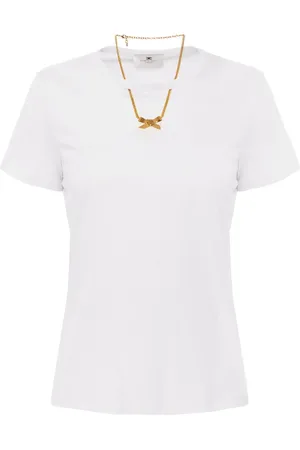 Elisabetta Franchi Necklace-detail T-shirt