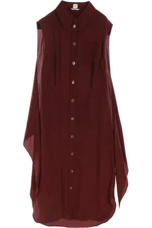 Hermès 2010s silk shirt dress