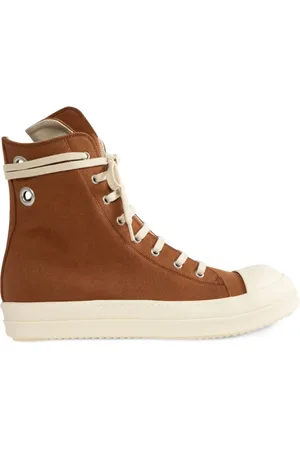 Rick Owens Hollywood high-top canvas sneakers