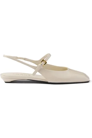 Prada Leather slingback ballerinas