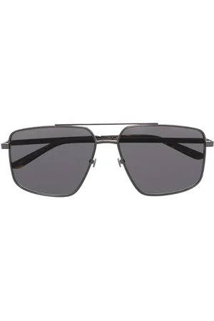 Gucci Pilot-frame double-bridge sunglasses