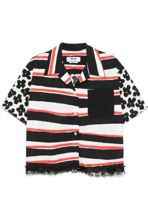 Msgm Striped cotton shirt