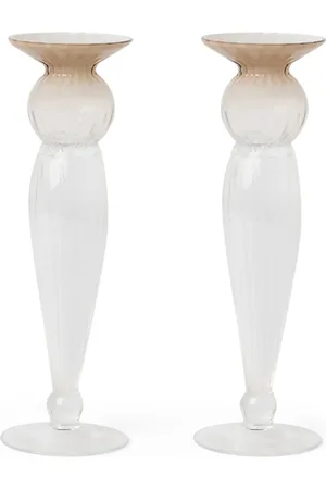 Brunello Cucinelli Murano glass candlesticks