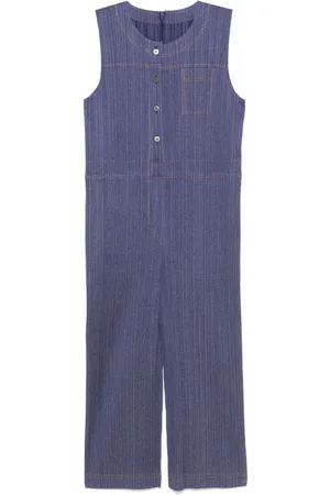 PLEATS PLEASE ISSEY MIYAKE Cotton denim jumpsuit