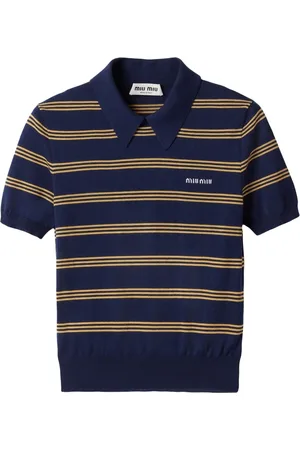 Miu Miu Striped polo top