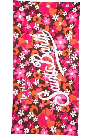 MC2 SAINT BARTH Logo-print beach towel