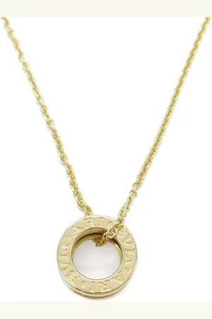 Bvlgari 2010s 18K yellow B.zero1 diamond necklace