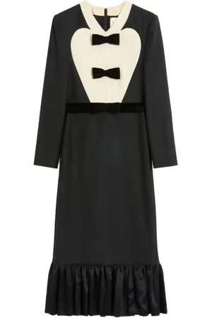 VALENTINO GARAVANI Bow-detail midi dress