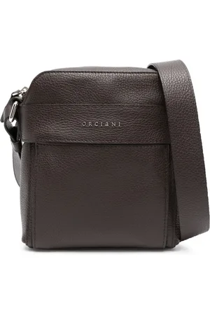 Orciani Mini Micron leather messenger bag