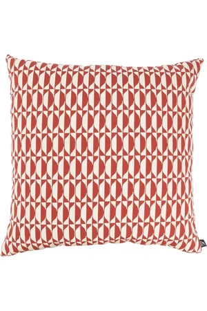 FORNASETTI Graphic print cotton cushion