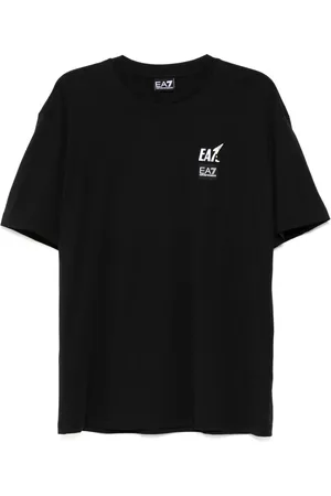EA7 Graphic-print cotton T-shirt