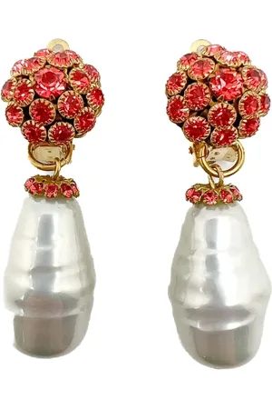 JENNIFER GIBSON JEWELLERY Crystal-embellished earrings