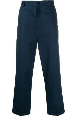 Kenzo Logo-patch straight-leg trousers