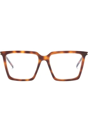 Saint Laurent Tortoiseshell square-frame glasses