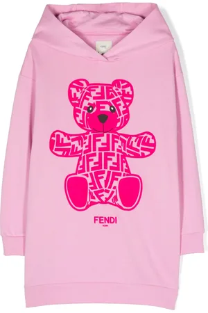 Fendi Teddy bear-print cotton dress