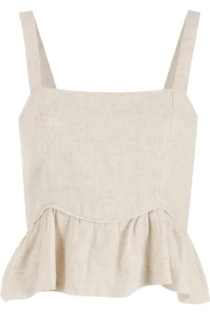 Olympiah Belize peplum cropped top