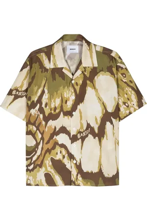 BONSAI Jungle camouflage-print shirt