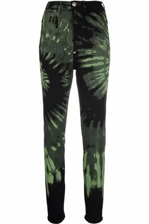 Philipp Plein Tie dye print skinny jeans