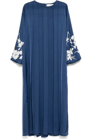 SHATHA ESSA Floral embroidered dress