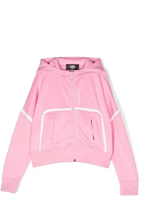 Karl Lagerfeld Logo-print zip-up hoodie