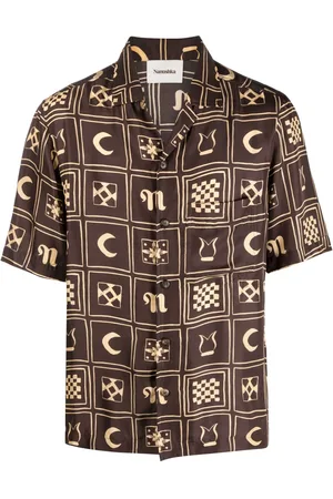 Nanushka Graphic-print silk shirt