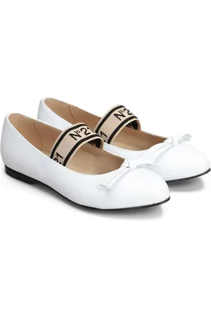 Nº21 Logo-tape ballerina shoes