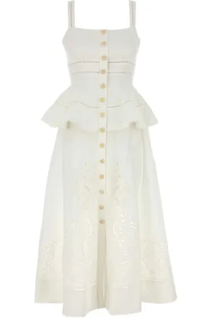 Self-Portrait Peplum midi dress