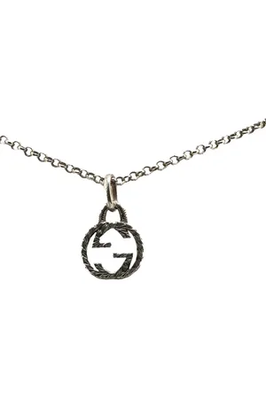 Gucci 2000-2015 Sterling Interlocking G Pendant necklace