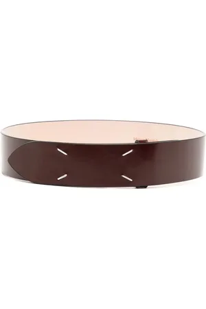 Maison Margiela Four-stitch leather belt