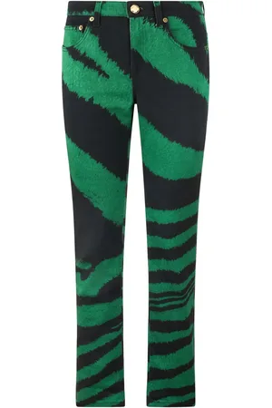 Roberto Cavalli Zebra-print jeans