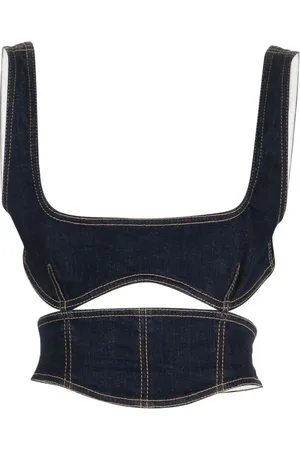 Dsquared2 Panelled denim crop top