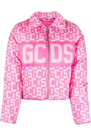 GCDS Logo-print padded jacket