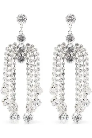 MAGDA BUTRYM Crystal-fringe drop earrings