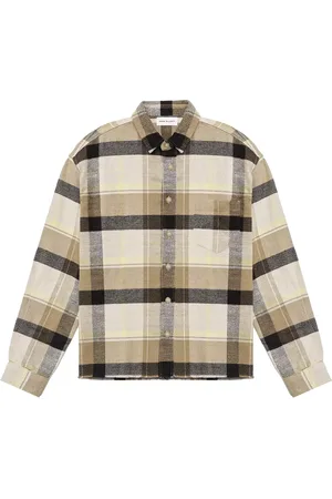 JOHN ELLIOTT Check-print button-up shirt