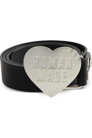 HUMAN MADE Heart-buckle leather belt