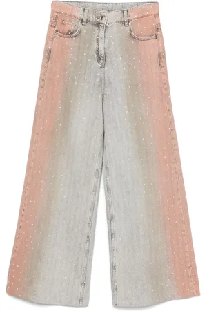 Patrizia Pepe Rhinestone-embellished jeans