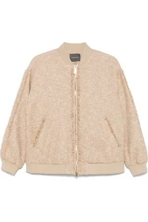 LORENA ANTONIAZZI Tweed bomber jacket