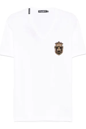 Dolce & Gabbana Heraldic-embroidered T-shirt