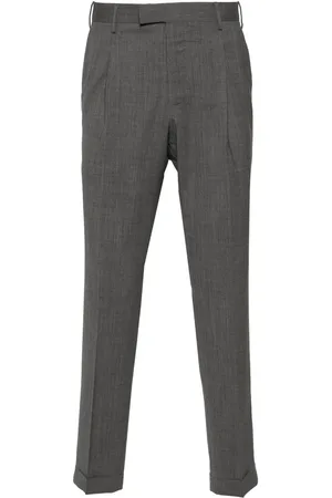 PT Torino Pleated slim-cut trousers