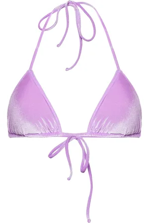 MC2 SAINT BARTH Leah velvet bikini top