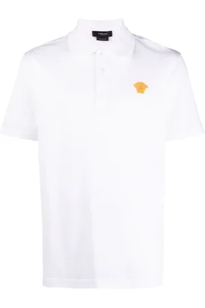 VERSACE Medusa embroidered polo shirt
