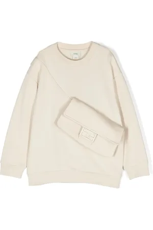 Fendi Logo-embossed flap-pocket sweatshirt