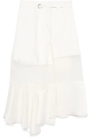 SACAI Asymmetric midi skirt