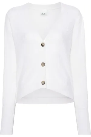 Allude Long-sleeve cashmere cardigan
