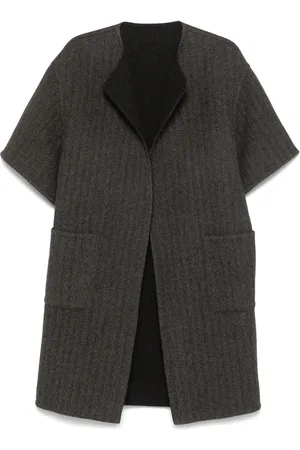 Hermès 2000s herringbone-pattern coat