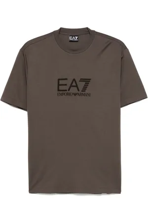 EA7 Flocked-logo T-shirt