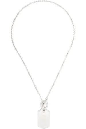 Gucci 2020s engraved-tag necklace