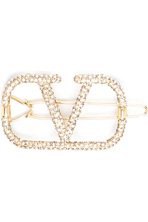VALENTINO GARAVANI VLogo Signature crystal-embellished hair clip